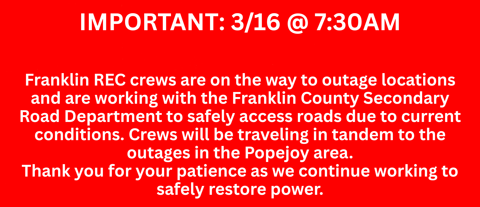 Outage Alert
